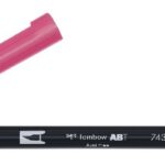 Tombow ABT Dual Brush Pen - 743 hot pink