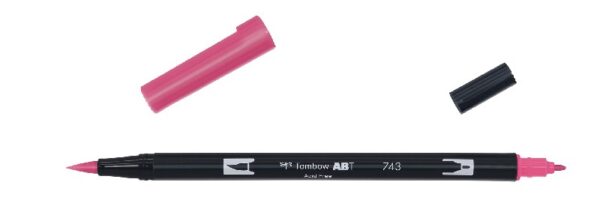 Tombow ABT Dual Brush Pen - 743 hot pink - Afbeelding 1