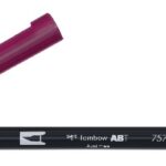 Tombow ABT Dual Brush Pen - 757 port red