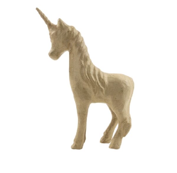 papiermaché - 21 cm unicorn - Afbeelding 1