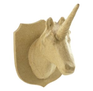 papiermaché trofee - unicorn