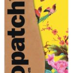 Décopatch - 30x40 cm - 3 vellen - geel met bloemen