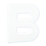 Décopatch - staande letter - 12 cm - B