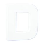 Décopatch - staande letter - 12 cm - D
