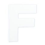 Décopatch - staande letter - 12 cm - F