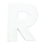 Décopatch - staande letter - 12 cm - R