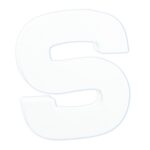 Décopatch - staande letter - 12 cm - S