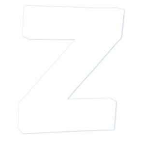 Décopatch - staande letter - 12 cm - Z