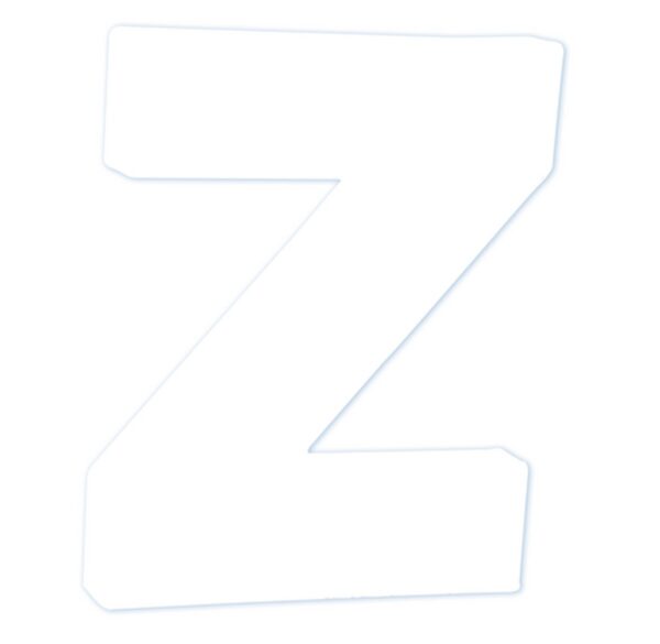 Décopatch - staande letter - 12 cm - Z - Afbeelding 1