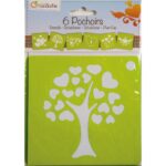 Sjablonen - 6 stuks - hartjes