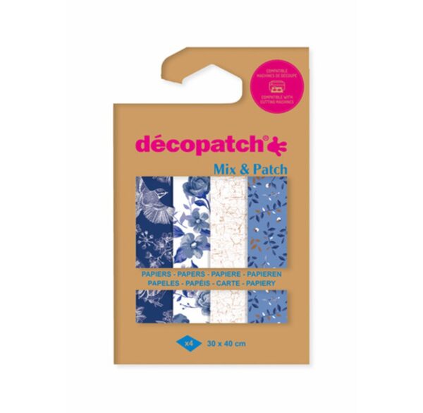 Décopatch Mix&Patch - shades of blue - Afbeelding 1