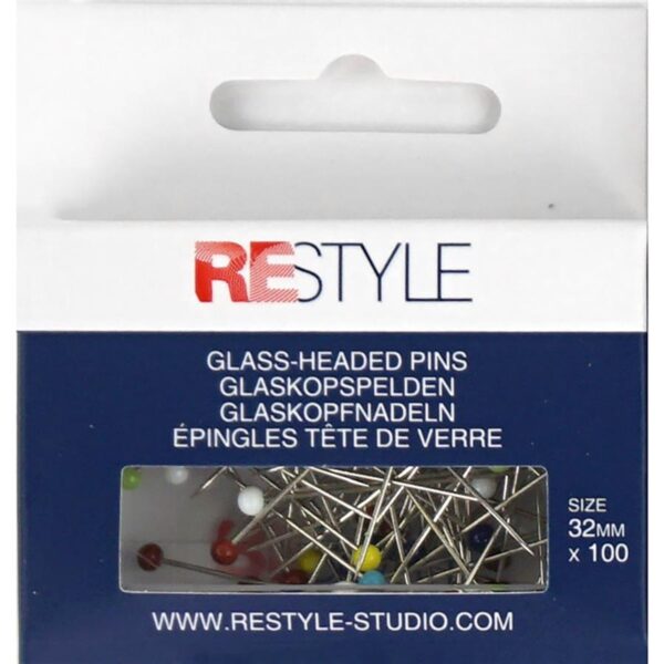 Restyle glaskopspelden - 100 stuks - 32 mm - Afbeelding 1