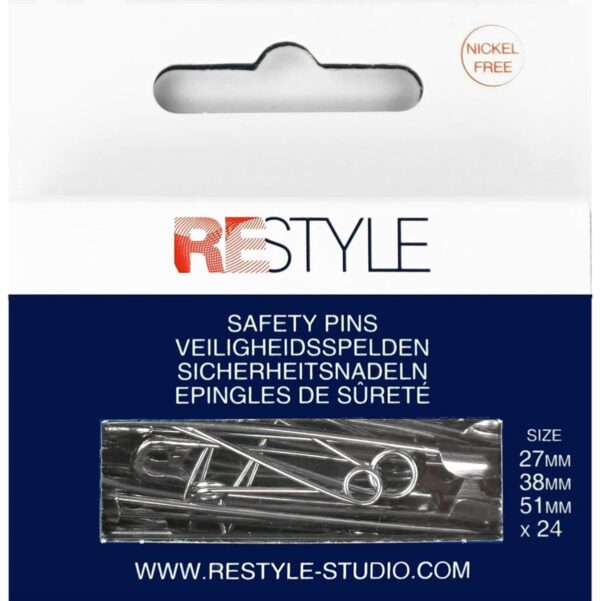 ReStyle veiligheidsspelden - 24 stuks - 27/38/51 mm - Afbeelding 1