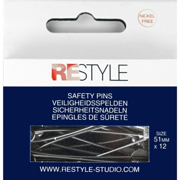 ReStyle veiligheidsspelden - 12 stuks - 51 mm - Afbeelding 1