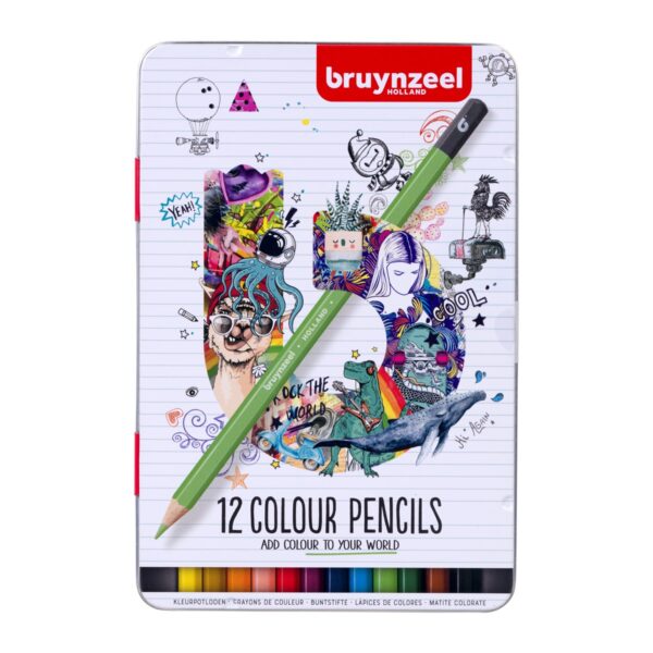 Bruynzeel Teens - kleurpotloden - 12 stuks - Afbeelding 1