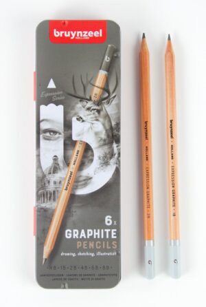 Bruynzeel Creatives - grafietpotloden - 6 stuks