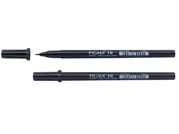 Sakura Pigma Brush Pen - fine - black - Afbeelding 1