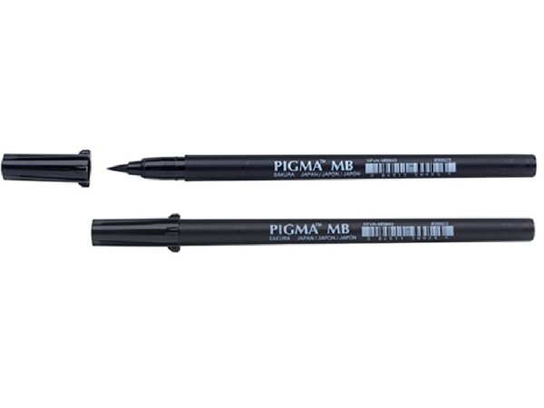 Sakura Pigma Brush Pen - medium - black - Afbeelding 1