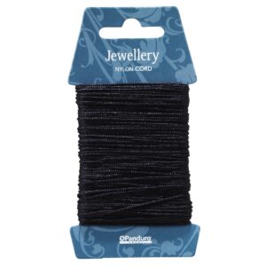 Nylon koord - 20 meter - 1 mm - zwart