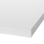 Gespannen canvasdoek - wit - 20x20 cm