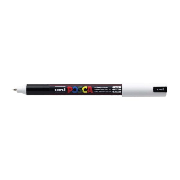 POSCA acrylmarker - ultrafijn PC-1MR - 0,7 mm - wit - Afbeelding 1
