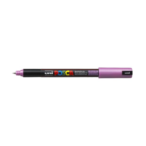 POSCA acrylmarker - ultrafijn PC-1MR - 0,7 mm - metallic roze - Afbeelding 1