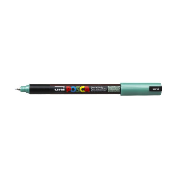 POSCA acrylmarker - ultrafijn PC-1MR - 0,7 mm - metallic groen - Afbeelding 1
