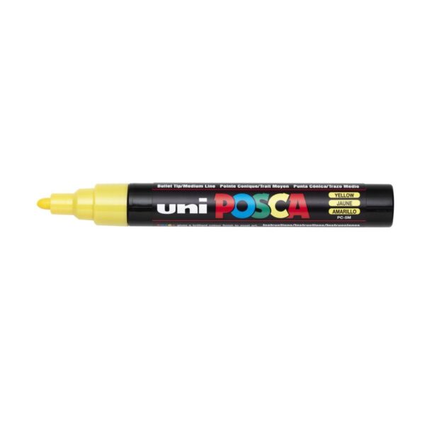 POSCA acrylmarker - medium PC-5M - 1,8-2,5 mm - geel - Afbeelding 1