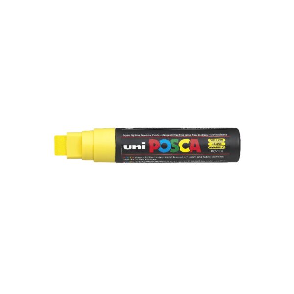 POSCA acrylmarker - blokpunt PC-17K - 15 mm - geel - Afbeelding 1