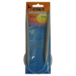 Pony rondbreinaald - 80 cm kabel - 9 mm