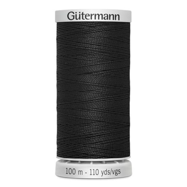 Gütermann naaigaren - Extra Sterk - zwart - Afbeelding 1