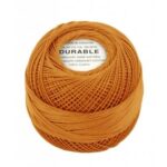 Durable borduur-/haakkatoen - 20 gram - goudbruin