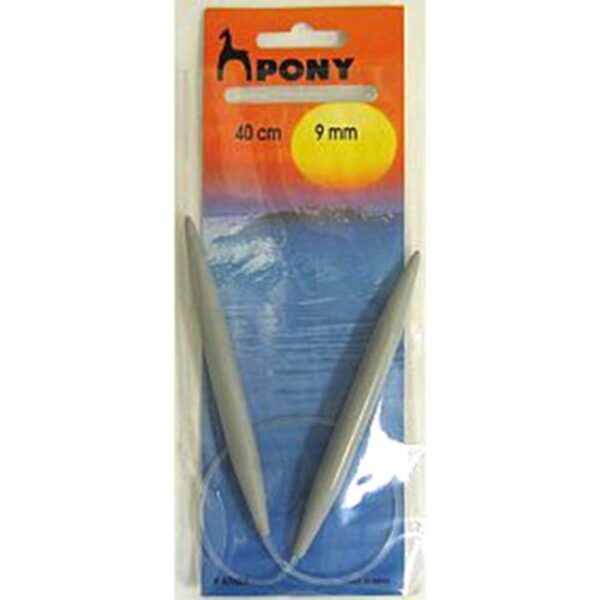 Pony rondbreinaald - 40 cm kabel - 9 mm - Afbeelding 1