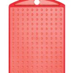 Pixelhobby medaillon - transparant rood