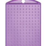 Pixelhobby medaillon - transparant paars