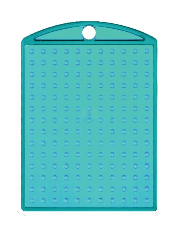 Pixelhobby medaillon - transparant turquoise - Afbeelding 1
