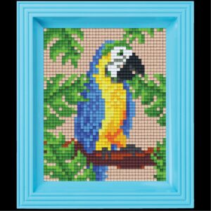 Pixelhobby set met lijst - papegaai