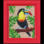 Pixelhobby set met lijst - toekan