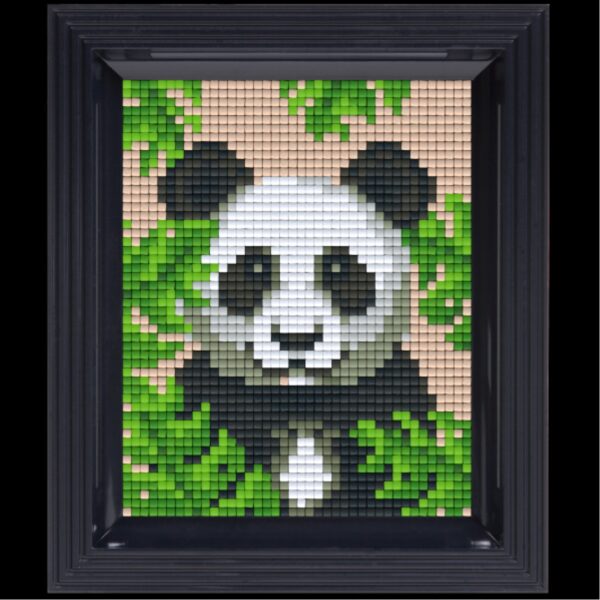 Pixelhobby set met lijst - panda - Afbeelding 1