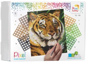 Pixelhobby set - 9 platen - tijger