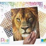 Pixelhobby set - 9 platen - leeuw