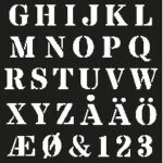 Sjabloon - alfabet - stoer