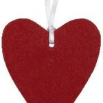 Tags hart - 24 stuks - rood