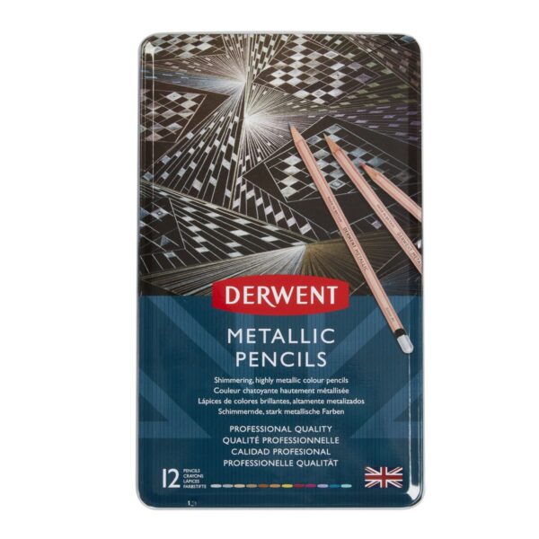 Derwent metallic kleurpotloden - 12 stuks - Afbeelding 1