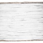 Elastisch band doorsnede1 mm/ 50 meter- Wit