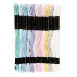 Borduurgaren - 12 stuks - pastel