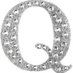 Strass sticker - Q