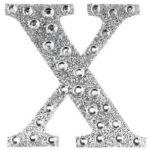 Strass sticker - X