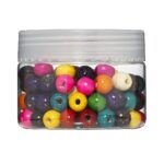 Houten kralenmix - 150 stuks/10 mm - assorti kleuren