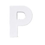 Letter karton P- Wit 10 cm